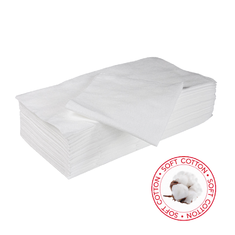 ONE TOUCH 07-662 Полотенце ХЛОПОК белый сетка ЛЮКС 45х90см 50шт