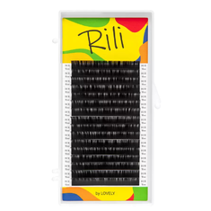 LOVELY Ресницы RILI - 16 линий  черные   MIX  M  0.10  8 - 15мм