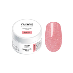 RUNAIL 8555 Гель моделирующий с поталью BUILDER UV GEL POTAL 15мл