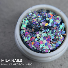 MILA NAILS Микс Шестигранников ХАМЕЛЕОН  4800