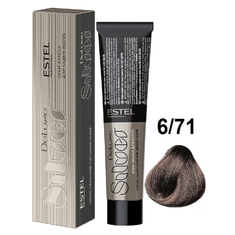 ESTEL DE LUXE SILVER Краска д/волос 60мл    6/71 темно - русый коричнево - пепельный