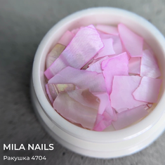 MILA NAILS Ракушечник  4704  НЕЖНО РОЗОВЫЙ