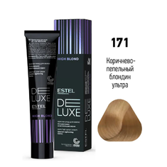 ESTEL DE LUXE Краска д/волос 60мл   171 коричнево - пепельный блондин ультра