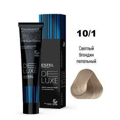 ESTEL DE LUXE Краска д/волос 60мл   10/1 светлый блондин пепельный