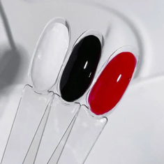 NAIL ART Палитра д/лаков на кольце с бортиком 50шт  ПРОЗРАЧНАЯ