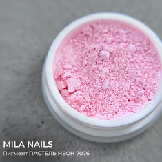 MILA NAILS Пигмент ПАСТЕЛЬ НЕОН  7076  РОЗОВЫЙ