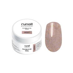 RUNAIL 8557 Гель моделирующий с поталью BUILDER UV GEL POTAL 15мл