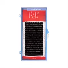 LOVELY Ресницы LASHY - 16 линий  черные   MIX  C  0.10  5 - 10мм