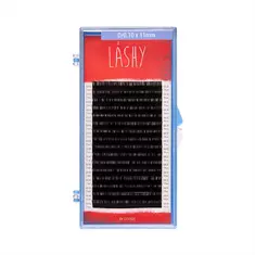 LOVELY Ресницы LASHY - 16 линий  черные   M  0.10  12мм