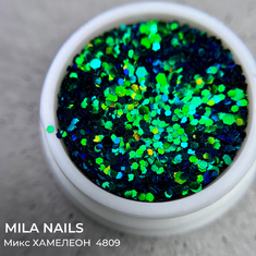 MILA NAILS Микс Шестигранников ХАМЕЛЕОН  4809