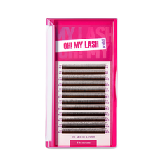 OH MY LASH Ресницы в пучках 2D - 12 линий  черные  MIX  L  0.10  8 - 15мм