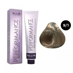 OLLIN PERFORMANCE Перманентная крем - краска д/волос 60мл   9/1