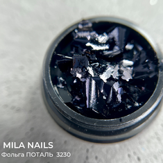 MILA NAILS Фольга ПОТАЛЬ  3230  черный