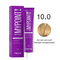 TEFIA Гель - краска д/волос ТОН В ТОН 60мл  10.0