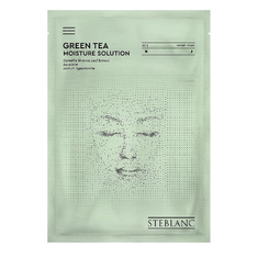 STEBLANC Тканевая маска д/лица увлажняющая с экстратом зеленого чая 1шт