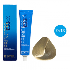 ESTEL PRINCESS ESSEX Крем - краска д/волос 60мл    9/18 блондин пепельно - жемчужный серебристый жемчуг