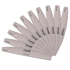 RUNAIL 9366 Пилка д/ногтей ПОЛУКРУГЛАЯ 150/180 10шт