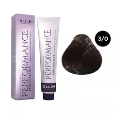 OLLIN PERFORMANCE Перманентная крем - краска д/волос 60мл   3/0