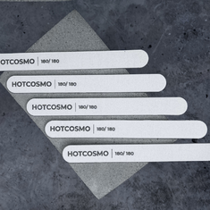 HOTCOSMO Пилка на ПЛАСТИКОВОЙ основе ОВАЛ 176х19мм   5шт  180/180